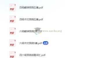 四六级考前冲刺：翻译作文预测与高频话题词汇合集