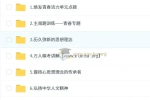 韦墨初一政治培训班（春下·全国版·A+）2027届完整课程资源