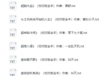 精校200W字以上长篇小说100部合集 口碑佳作全本TXT打包