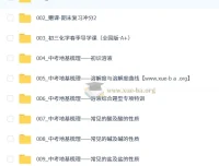陈潭飞初中化学2026中考化学培训班（春上·全国版·A+）完整课程+讲义