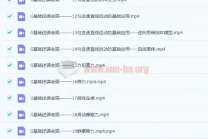 高一物理必修一基础篇：大招视频救命包，零基础逆袭必备