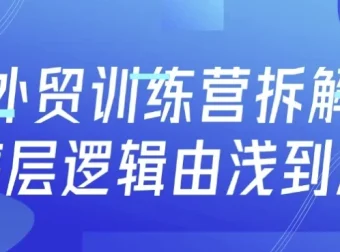 外贸训练营：从底层逻辑到实战获客的全流程系统课