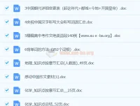我要当学霸 初中全科知识点总结Word文档合集