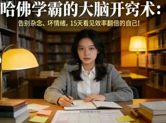 哈佛学霸心智训练课：15天告别杂念与坏情绪，重塑高效大脑