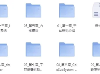 物联网与嵌入式系统开发实战教程，含源码课件与完整视频