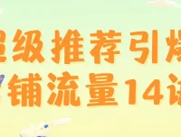 超级推荐引爆店铺流量14讲：从底层原理到实操进阶，系统掌握推荐流量爆发技巧