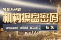 机构操盘密码操盘策略提升班视频课程 杨凯半年班完整教学资料