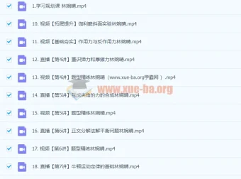 2024高中物理高一林婉晴暑假课程 系统精讲匀变速运动与力学基础