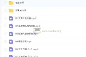 2027年高三高考生物一轮复习 万猛主讲 全套视频课程+电子笔记