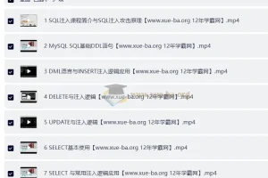 MySQL注入攻防实战精讲：从原理到提权的系统化视频课程