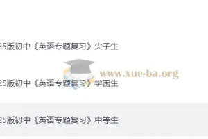 2025初中英语专题复习分层资料包：学困生/中等生/尖子生全覆盖