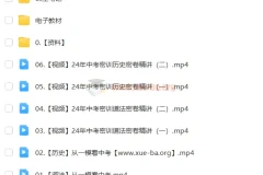 2024初三中考道法历史冲刺密训班 林阳+席玥双师联讲