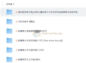 杨藩博士硬笔书法精品课合集：从正姿到速写的系统练字方案
