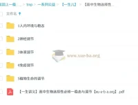 一生儿高中生物选择性必修一 稳态与调节全套精讲课程