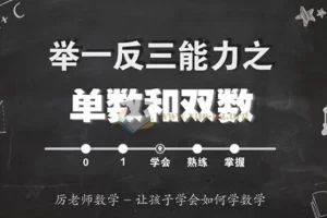 厉老师数学《小学数学系统思维课》1-6年级完整版 含讲义与配套习题