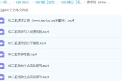 2024高三高考生物 毛慧二轮精讲春季班 核心考点突破