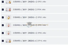 汉语拼音入门教学视频合集，零基础学拼音系统课程