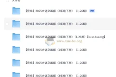 快乐学习报2025大语文知识画报·1-6年级下册全26期合集