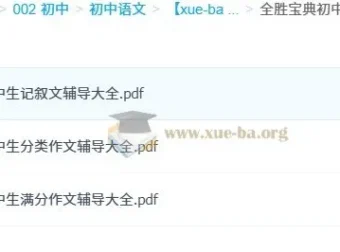全胜宝典初中作文辅导大全三册精选