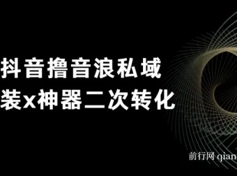 抖音撸音浪私域装X神器二次转化，不露脸直播单日变现超500实操教程