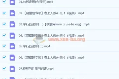 李爽数学2024初二数学A+寒假班（春上）全套课程资源