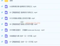 朱韬数学2024初一秋季班下 人教版S同步精讲+真题易错突破