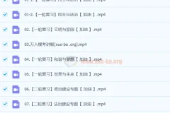 2024春下初三政治A+班 韦墨 二轮复习专题课程