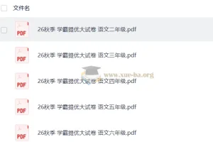 2027经纶学霸·5星学霸提优大试卷（2-6年级语文上册）电子版合集