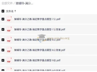 满分之路-搞定数学重点题型（7上+8上+9全）猿辅导初中数学专项突破