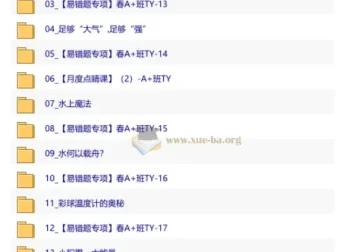 2026初二春下自然科学自主学习TY·A+班何勇全课程视频+讲义+笔记