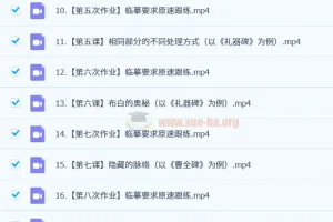 熊伟书法系统课合集：小篆入门与隶书创作全攻略
