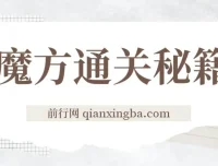 魔方通关秘籍网课全套资料，单利润39.9的冷门副业玩法