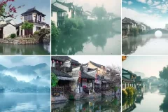 江南水乡唯美风景无水印横版视频素材 300+ 合集