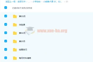 小熊美术课S1/S2/S3全套36周课程视频+绘画技巧+材料清单合集