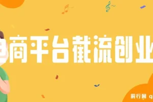 电商平台日截流200+付费创业粉，月变现六位数实操课程全拆解