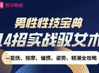 男性性技宝典视频课：14招实战驭女术完整攻略