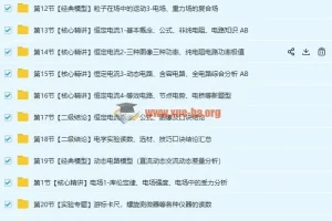 坤哥物理2019高考物理一轮复习电学系统提高全套课程