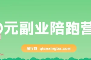 0元副业陪跑营：即梦、醒图、网盘、小说推文免费手把手教学