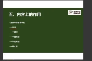 诸葛学堂文言文+现代文阅读高分突破课程 中高考备考提分资料