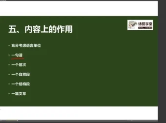 诸葛学堂文言文+现代文阅读高分突破课程 中高考备考提分资料