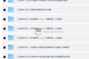 初中数学精品资料合集 中考复习专题突破与同步练习