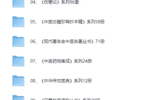 精整上千本医学类书籍大合集 中医经典与临床医案资料包