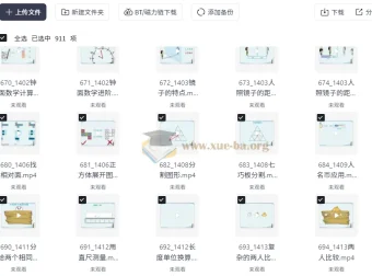 范老师思维提升 小学数学几何思维动画课 900节 全套