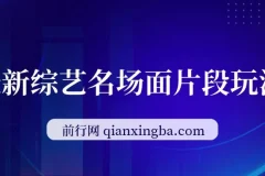 最新综艺名场面片段玩法，明星自带流量，小白日入200+