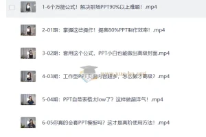 6个万能公式搞定职场PPT（完结）：从封面到表格的实战改造课