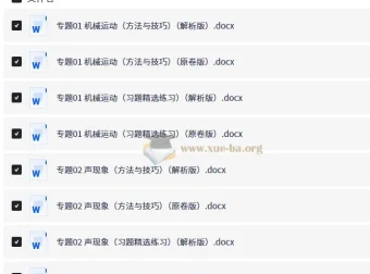 中考物理临考解题技法速练 全国通用版 专题突破提分资料