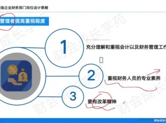 金牌财务经理实战课：税务筹划/报表合并/风险管控全掌握