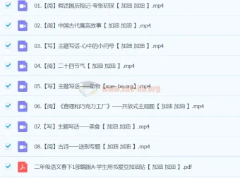 2024春下二年级语文A+班 于戈子琦 课程资源