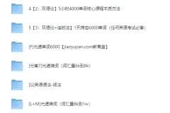 光速英语12000词单词课+语法 44G完整合集