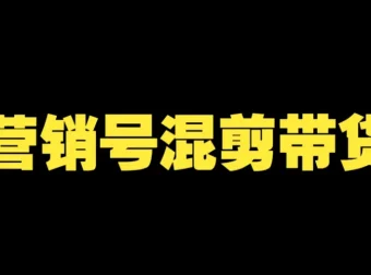 营销号混剪带货全流程课：从内容创作到流量变现实战教学